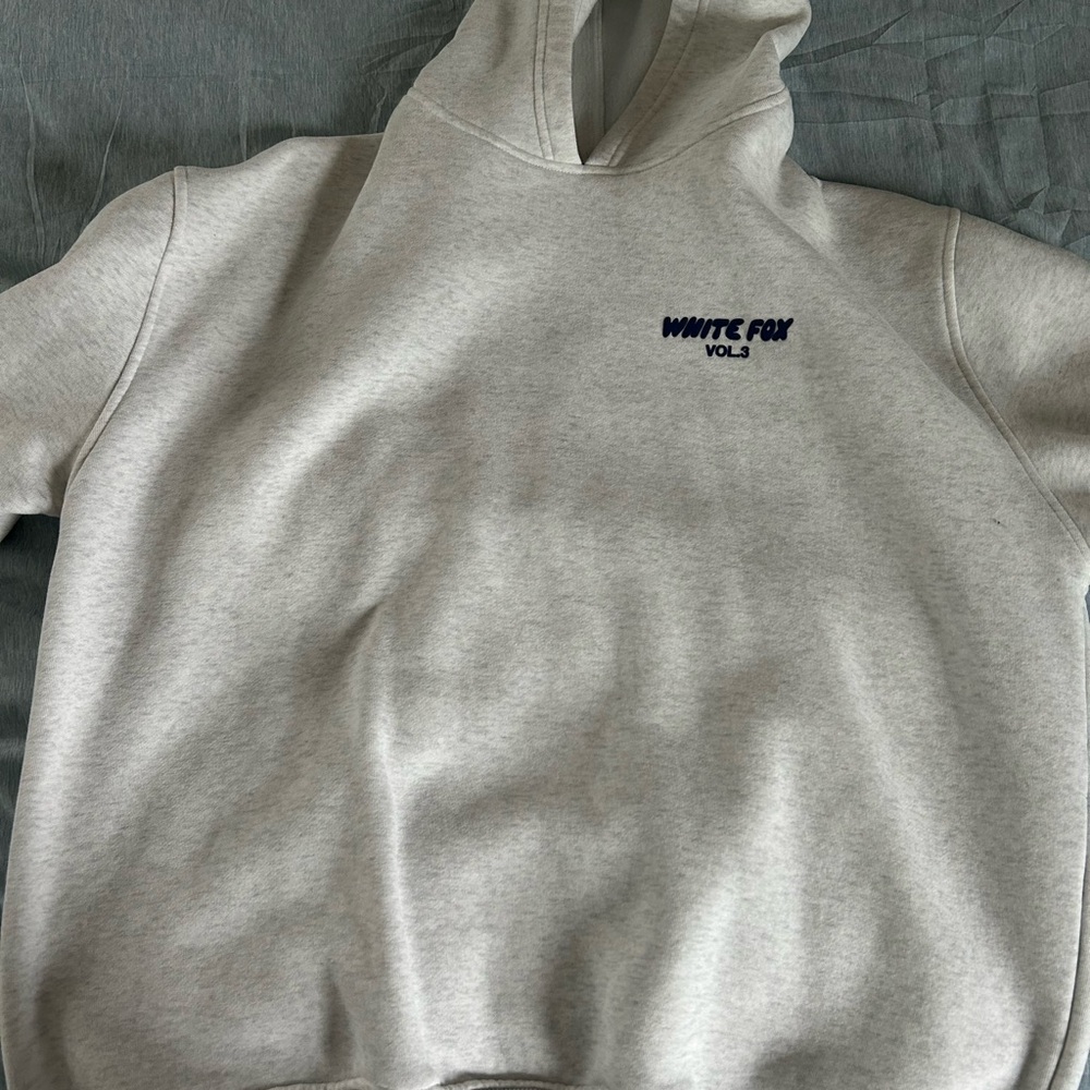 White fox hoodie
